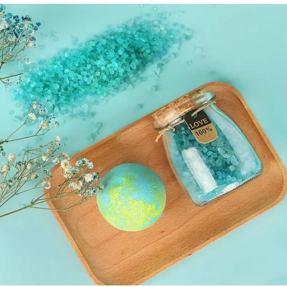 Aqua Blue Vintage Bath & Body Gift Set 60th birthday